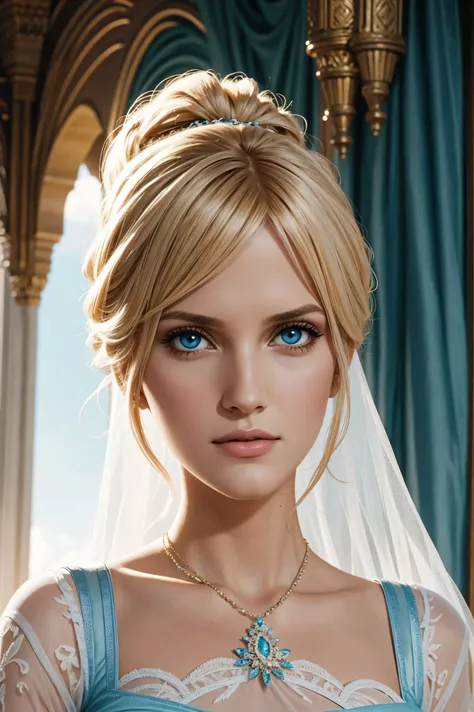 Ashlee Simpson, wearing Cinderella costume transparent. professionally retouched, soft lighting, realistic, smooth face, perfect eyes, sharp focus on eyes, 8 k, high definition, insanely detailed, intricate, elegant. with the Taj Mahal in the background.