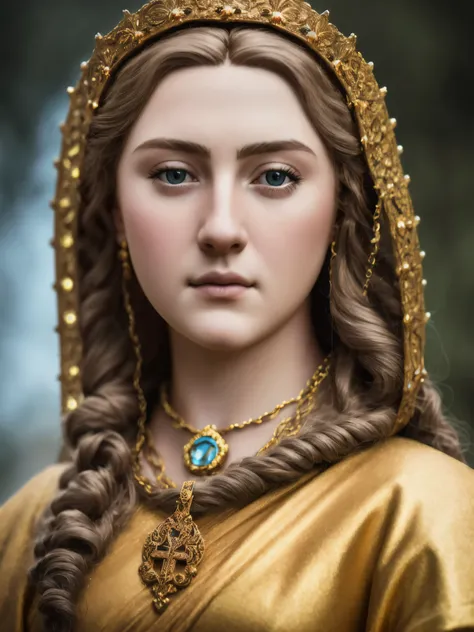 photo of Eleanor of Aquitaine, highly detailed face, depth of field, moody light, atmospheric lighting, highly detailed, centered, extremely detailed, Nikon D850, award winning photography