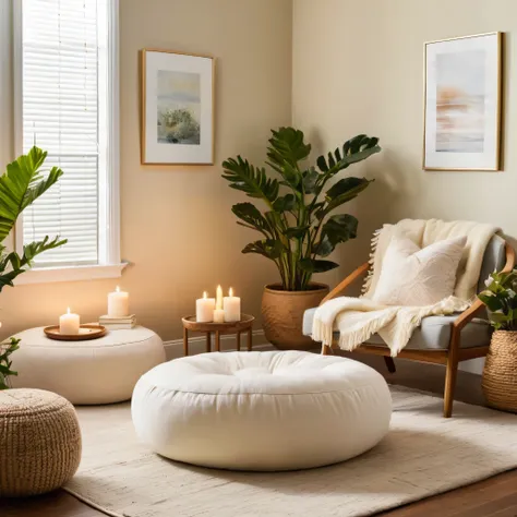 creating a serene sanctuary for mindfulness: nestled within the tranquil ambiance of the versatile room, the mindfulness sanctua...