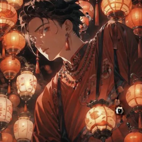 Handsome Men with Lantern