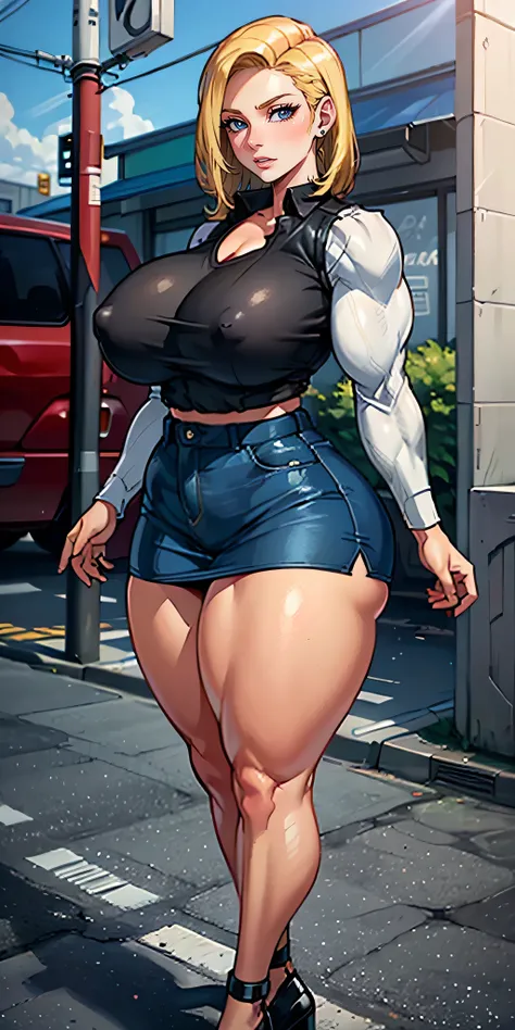 unparalleled masterpiece ever, ultra realistic 8k cg, erfect artwork, (1girl in:1.1) , solo, ((The perfect female figure)), ((((Massive Female Bodybuilder)))), (((huge muscular ass))), ((wide hips)), (slim waist), (((wide shoulders))), ((((Huge breasts))))...