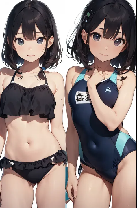 High resolution、
One beautiful young woman、
(Masterpiece 1.5),super high quality, Super detailed,Perfect drawing,NFSW、Beautiful woman、Beautiful shiny skin、A kind smile、Beautiful black hair、Braid、(((beautiful swimwear)))、(((luxury swimwear)))、。.。.。.3D、16k i...