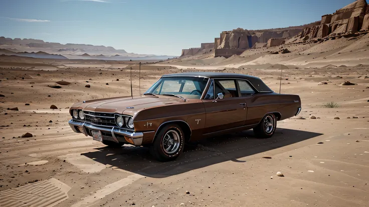 chevrolet impala 1967 original. in the middle of mars