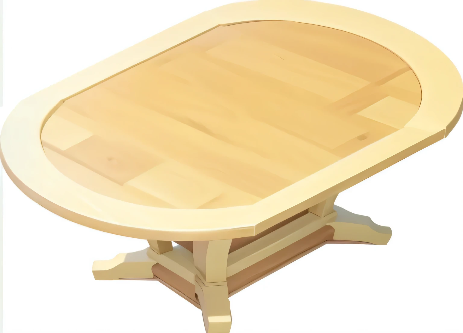 A French dining table，European and American cartoon style，Pixar style