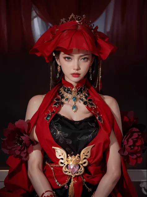 Royal sisters，Exquisite eyes，Snow Queen，Put the crown on your head，Detailed facial expressions body，tall and big，Gorgeous，Leg length，4K，HD，Sensual，Translucent lace，白皙The whole picture，Pretty Face，Little cherry mouth，Beautiful and delicious（3D Royal sisters...