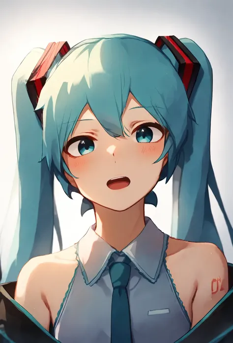 1 Girl, Hatsune Miku, upper body
score_4_up