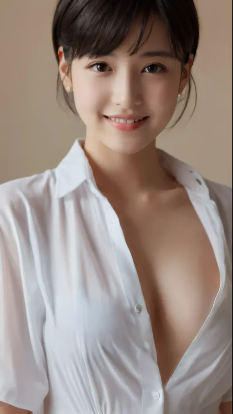 (masterpiece:1.3), (8k, photorealistic, RAW photo, best quality: 1.4), japanese, (1girl), beautiful face, (realistic face), (black hair, short hair:1.3), beautiful hairstyle, realistic eyes, beautiful detailed eyes, (realistic skin), beautiful skin, attrac...