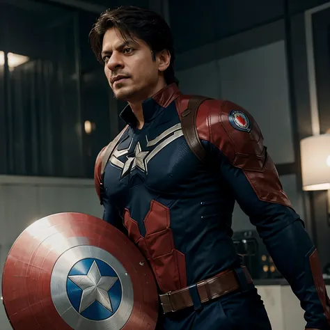 Shahrukh Khan in captain America suit