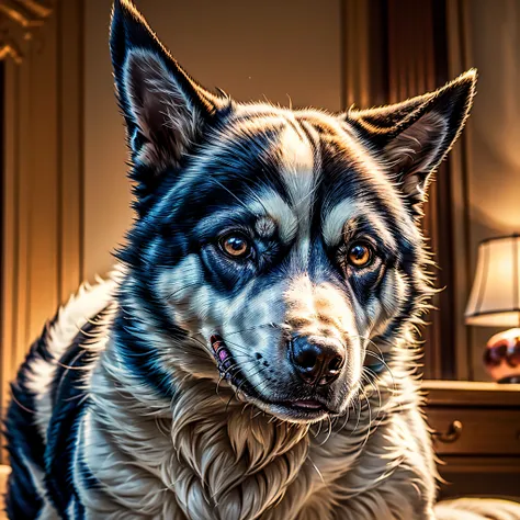 beautiful husky siberian, --v 6 --s 1000 --c 20 --q 5