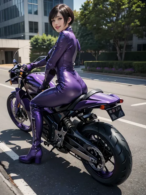 (Realistic:1.5), (Realistic:1.4), 8k, Ultra-high-definition beauty 1 person, Exquisite body detailing, (highest quality: 1.0), (Super sharp cutting edge: 1.0), （Beautiful and delicate depiction of eyes）, ((((Riding a motorcycle)))), Unreal Engine:1.4, phot...