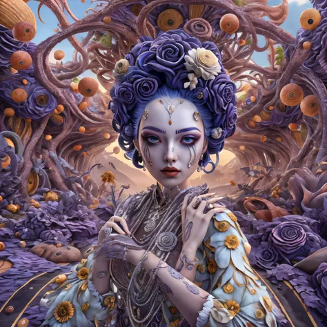 (jazz band, piano:1,8),Wantz Monster Design，Interesting，High color saturation，Swirl，Surreal, very detailed，hyperstereoscopy，Mukoi，Drip Style - Paint - 1900，Tentacles，Round eyes，ray caesar、Hannah Hatch、Digital Art by Stephen Burroughs, 3D Rendering, Cracked...