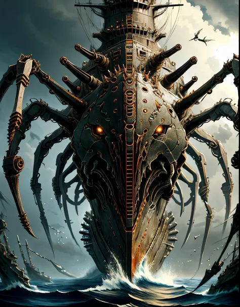 Fear battleships,Biomechanical,Biomechanical hybrid battleship