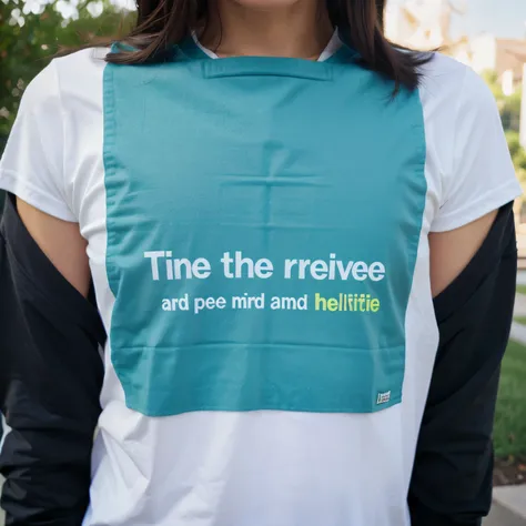 Create a slogan design with the inputed text as "Prevent, Educate, Thrive: One Third Less, One World Healthier."