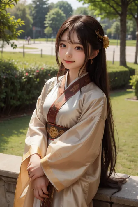 ((cute face,brown eye)),girl, ancient chinese costume, full body, sunlight, clear face, clean white background, masterpiece, super detailed, epic composition, ultra hd, high quality, very detailed, official art, uniform 8k wallpaper, super detailed, 32k, s...