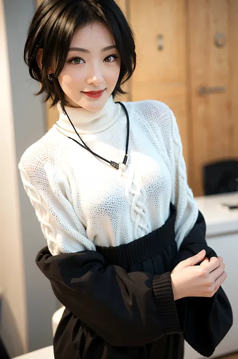 (red lips:1.4), full body, (turtleneck cable knit tight sweater:1.3), , 1girl,solo,
(8k, RAW photo, best quality, masterpiece:1.3),(realistic, photo-realistic:1.37),realistic skin texture,(photorealistic:1.3),(hyperrealistic:1.2), (short hair:1.4) , seduct...