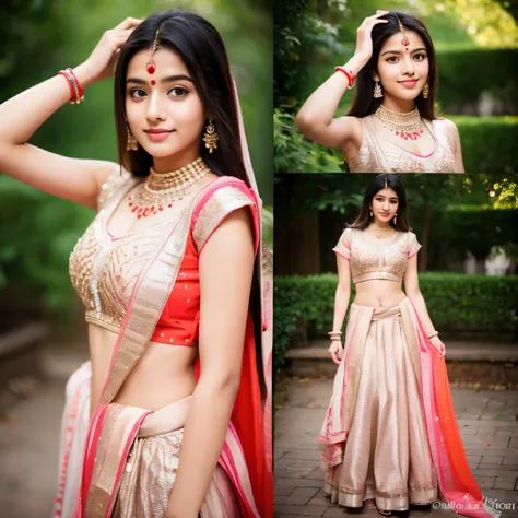 Indian girl around 18 years old wearing Indian wear