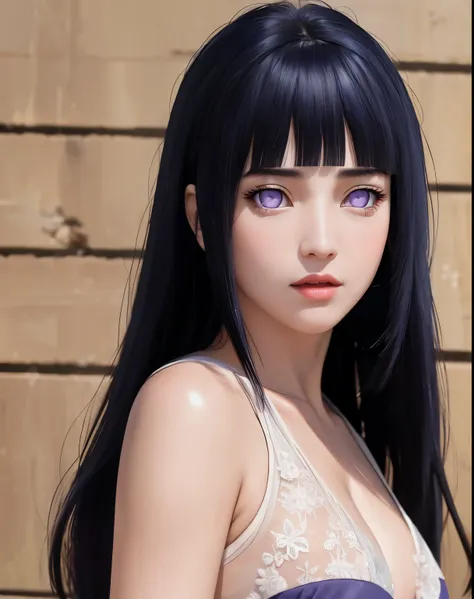 masterpiece,best quality,ultra-detailed,8K,detailed light,detailed shadow,RAW, (detailed skin),(realistic:1.2),
1 girl,Blunt Bangs, purple eyes, long dark blue hair