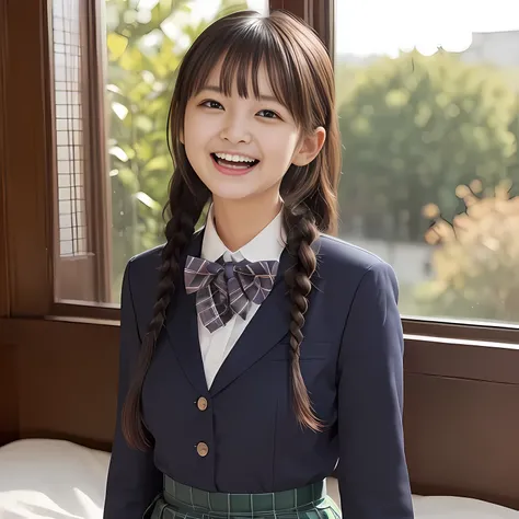 (highest quality、masterpiece:1.2)、highest quality、Realistic、photograph、High resolution、1080p、8K、Fair skin, especially face, Physical Rendering、((Height: 160cm)), one Japanese girl、((((((18 year old Japanese fashion model)))))), school summer uniform, ((((A...