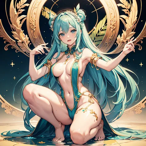 Hatsune Miku、(Surreal), (one example), (high resolution), (8K), (Very detailed), (Best illustrations), (Beautiful and delicate eyes), (Best quality), (Super detailed), (Master of Peace), (wallpaper), (Detailed face), Solitary, 1 girl, Noble dress、white hai...