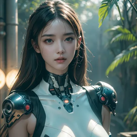 top quality, masterpiece, ultra-high resolution, ((photorealistic: 1.4), raw photo, cyberpunk girl, shiny skin, mechanical girl,...