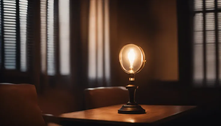 a single table lamp