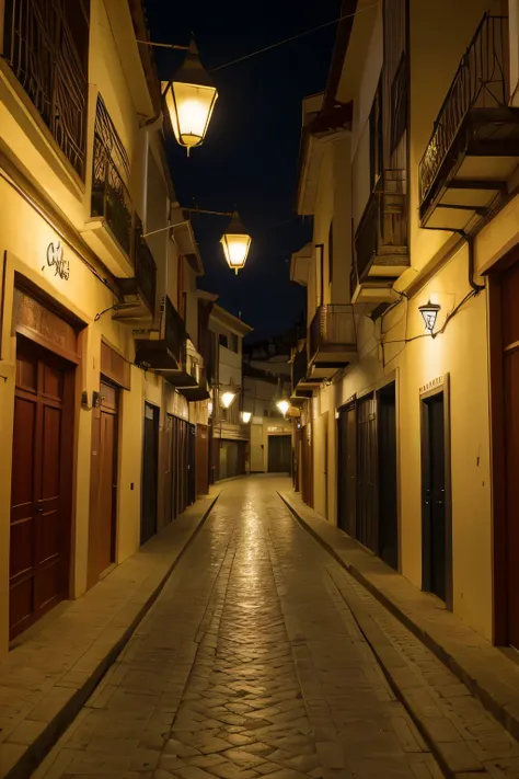 close de uma mulher, rua da cidade, night time, street lighting, asfalto