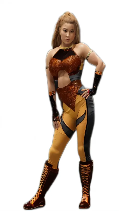 un gros plan d&#39;une femme dans une tenue de lutte posant pour une photo, Asuka, Asuka as a surfer model, inspired by Leona Wood, Gordon Freeman en tant que femme, tenue leeloo, poser pour un combat complexe, inspiré par Aramenta Dianthe Vail, inspiré pa...