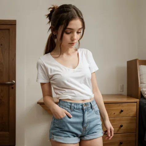 Girl in small clothes 