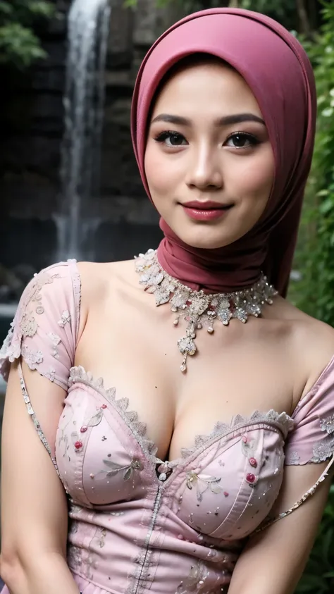 (Happy smile), (((HIJAB MALAY GIRL))), masutepiece, High quality, UHD 32K, Realistic face, Realistic skin feeling , A Japanese Lady, 8 years old, , Very cute and baby-like face, (((FLAT CHEST))), (MATRIX WORLD), ((look In front  at the camera and SADNESS))...