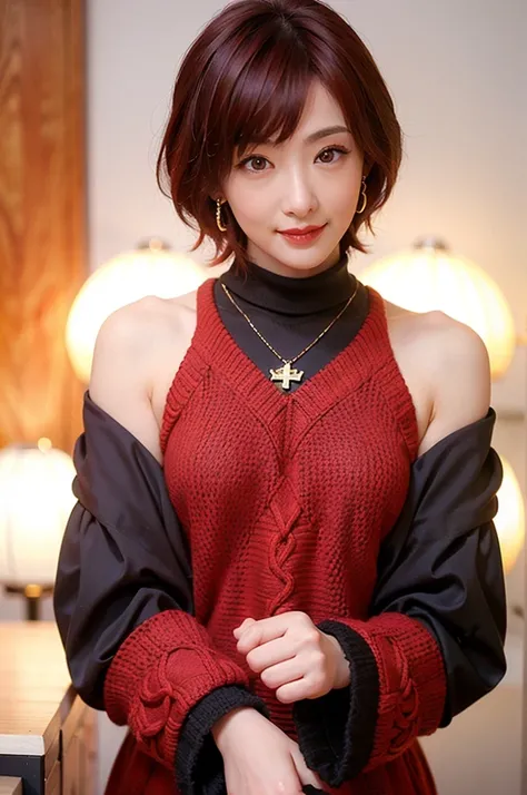 (red lips:1.4), full body, (turtleneck cable knit oversize sweater dress:1.2), , 1girl,solo,
(8k, RAW photo, best quality, masterpiece:1.3),(realistic, photo-realistic:1.37),realistic skin texture,(photorealistic:1.3),(hyperrealistic:1.2), (short hair:1.4)...