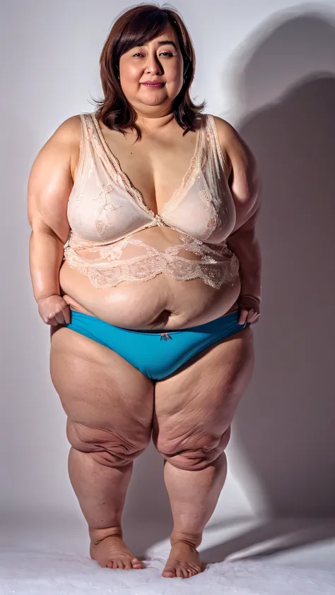 (((Photo Composition))), gravure, highest quality, Very detailed, Realistic, Very detailed肌, Perfect Anatomy, (1 Japanese MILF), (alone), 90 years old, big breasts, Mature Woman, Sexy, Chromo White Skin, View your viewers,(((obesity))),(Double chin),(Saggy...