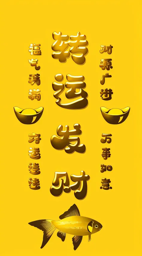 Gold font，Transparent Background，  Looking from the bottom up