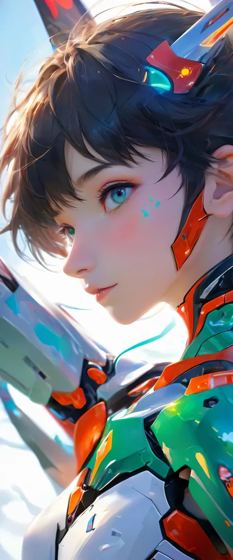 in this highly detailed cg unity 8k wallpaper、before you know it, you&#39;ll step into the world of evangelion.。the meticulously...