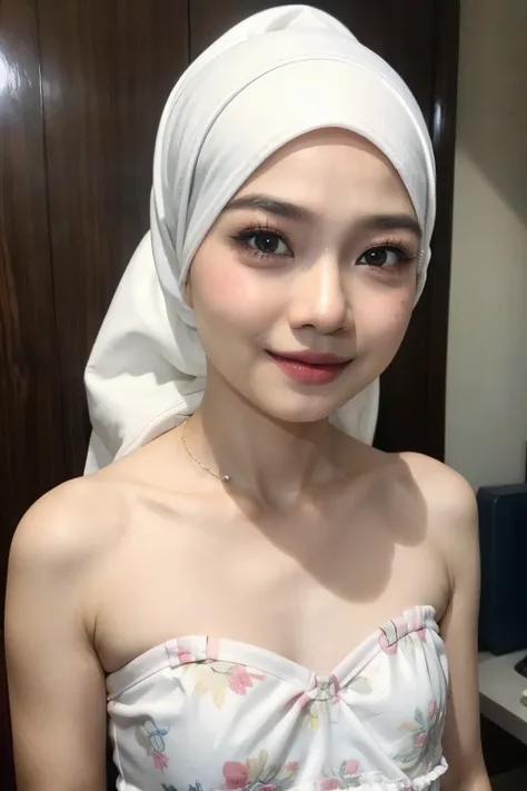 (((HIJAB MALAY GIRL))), masutepiece, High quality, UHD 32K, Realistic face, Realistic skin feeling , A Japanese Lady, 8 years old, , Very cute and baby-like face, (((FLAT CHEST))), (MATRIX WORLD), ((look In front  at the camera and SADNESS)), (((WHITE))), ...