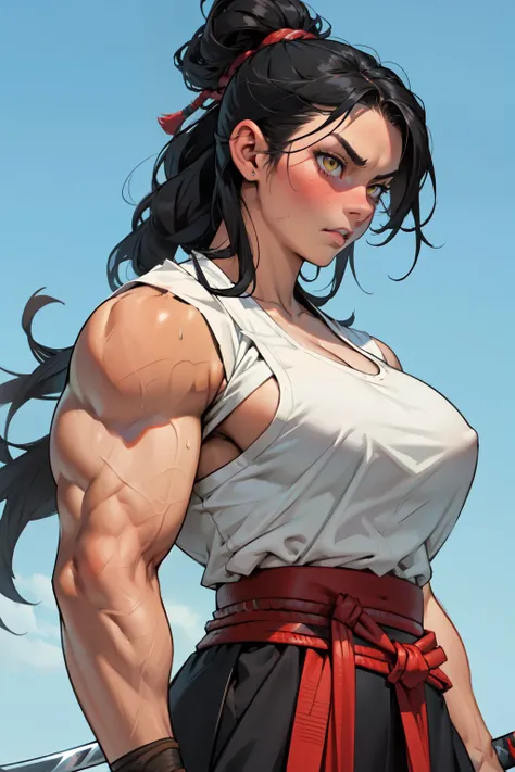 ((girl muscular thick)) pale skin black hair ultra detailed eyes huge large breasts toned body embarrassed blush very long hair yellow eyes samurai samurai samurai samurai samurai samurai samurai samurai samurai samurai samurai samurai samurai samurai samu...