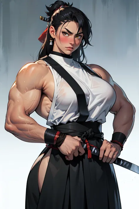 ((girl muscular thick)) pale skin black hair ultra detailed eyes huge large breasts toned body embarrassed blush very long hair yellow eyes samurai samurai samurai samurai samurai samurai samurai samurai samurai samurai samurai samurai samurai samurai samu...