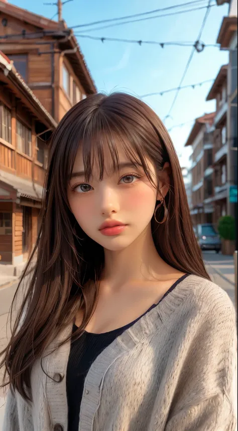 (highest quality,8K quality,masterpiece:1.3),(ultra high resolution,photorealistic:1.4,Live shooting),(Super detailed,caustics,detailed background),(ultra-realistic capture,Beautifully detailed skin,perfect anatomy),at dusk,sunset sky,school building,schoo...