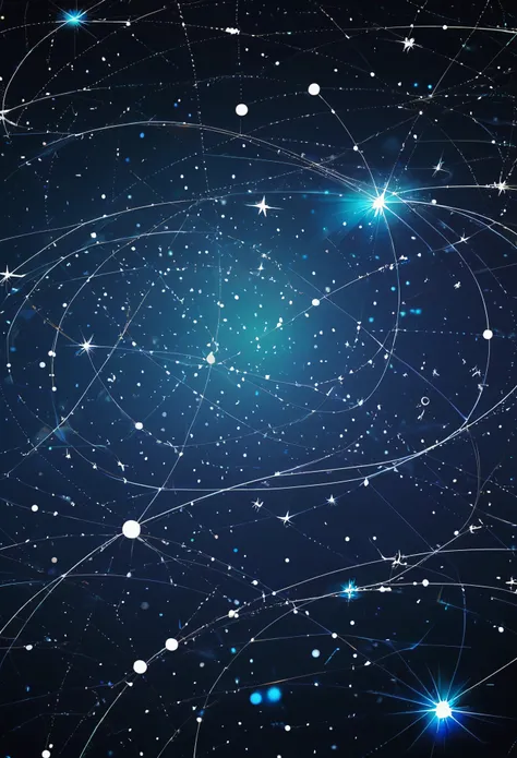 styled constellation. Cosmic background