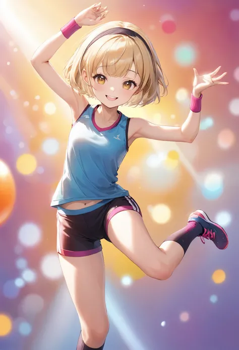 (highest quality,4K,8k,High resolution,masterpiece:1.2),Very detailed,(Realistic,photoRealistic,photo-Realistic:1.37),whole body,Beautiful fine details,beautiful lip detail,Very detailed目と顔,Long eyelashes,lean and fit body,A confident smile,Cheerful pose,a...