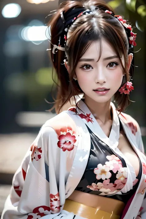 (((Gorgeous courtesan kimono:1.7))),(Beautiful mature woman in a noble courtesan kimono),(((Flashy and extravagant courtesan attire:1.3))),(Glamorous Jar)(Gorgeous floral hair ornament),Gorgeous floral braided top knot,(Very delicate and beautiful hair,),(...