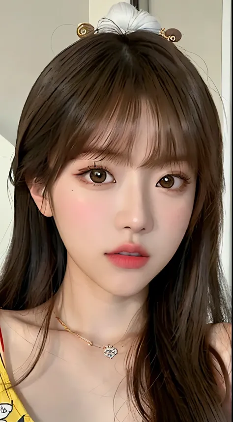 There is a woman eating a banana., Larisa Manovar, Official Artwork, Portraits of Korean female idols, Lalisa Manoban of Blackpink, sun yunjoo, Official Art, Kim Do-young, Official Fan Art, Portrait of Black Pink's Joshi, TWICE's Tzuyu, K-POPアイドルのポ...