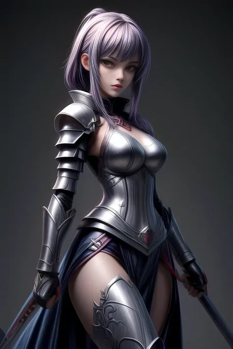 female Swordsman in swordsman armor