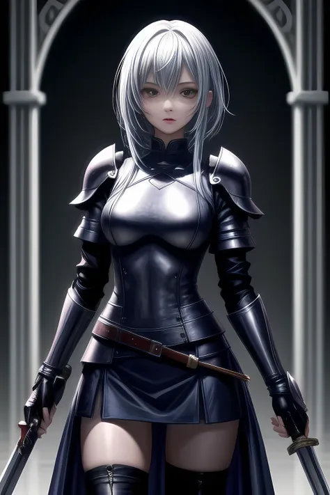 female swordsman in swordsman armor