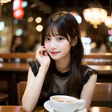 high resolution、8K，Japan Male 1、Girl 1，Date、Cafe