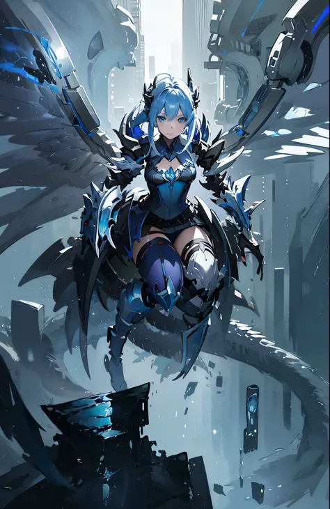 anime girl with dragon wings, dragon girl, from arknights, queen of dragons, devil anime girl, detailed digital anime art, anime...