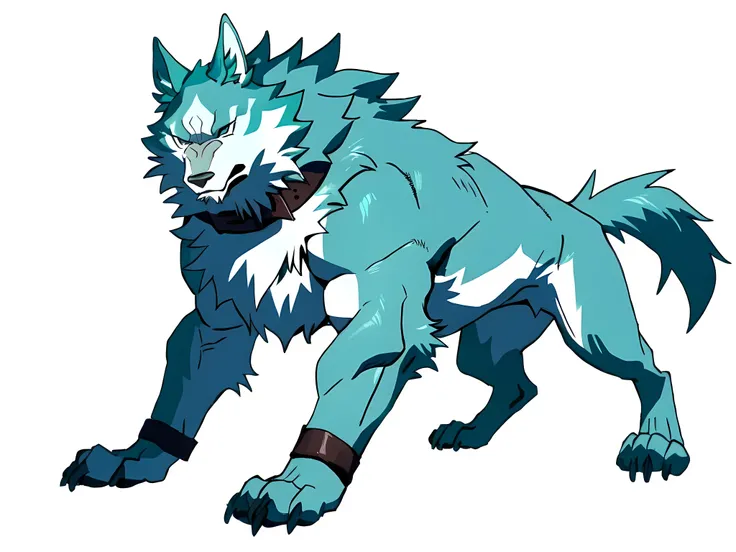 shirou_ogami, shirou_BNA, masculine, male, quadruped, feral, very muscular:2.0, heavyweight, very defined muscles:1.5, pectorals:2.0, muscular forelegs, muscular hindlegs, wide chest, muscular chest:2.0, negger style, taran fiddler style, detailed eyes, wh...