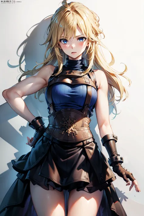 (masterpiece, best quality:1.2), expressive eyes, perfect face, highres, 1 girl, solo, (female:1.5), strife, blonde hair, should...