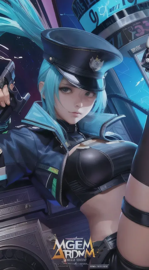 a close up of a woman in a uniform holding a gun, extremely detailed artgerm, ig model | artgerm, artgerm style, artgerm detailed, style artgerm, ! dream artgerm, trending artgerm, artgerm. high detail, like artgerm, kda, artgerm comic