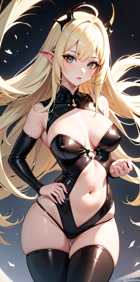 ((best quality)), (Ultra Detailed), ((Extremely detailed)), (fair), ((Kawaii girl)),  ((Ultra HD)), (masterpiece), (high quality), (best quality), (4K), (high quality), 1, Solo Girl, 1 Girl, ((platinum blonde)), Parted bangs, ((Hair intake)), Long hair, (L...