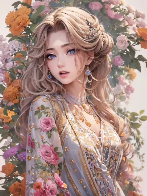 ((highest quality)),(Ultra-high resolution),(Very detailed),(Detailed Description),((The best CG)),(A masterpiece),Ultra-precise art,amazing drawing art,(Art with precise detail:1.5), (woman:1.4), (A front-open dress with detailed and detailed depictions:1...